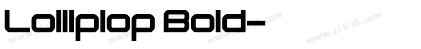 Lolliplop Bold字体转换